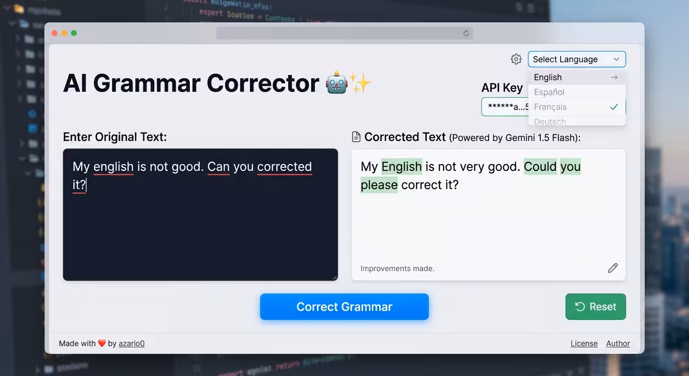 Building an AI Grammar Corrector with Flask and Google Gemini