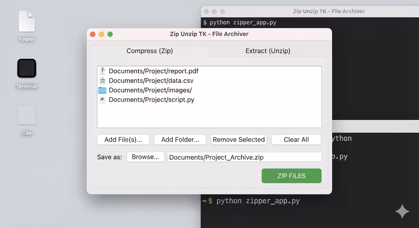 Building a Cross-Platform Zip & Unzip GUI Tool with Python and Tkinter