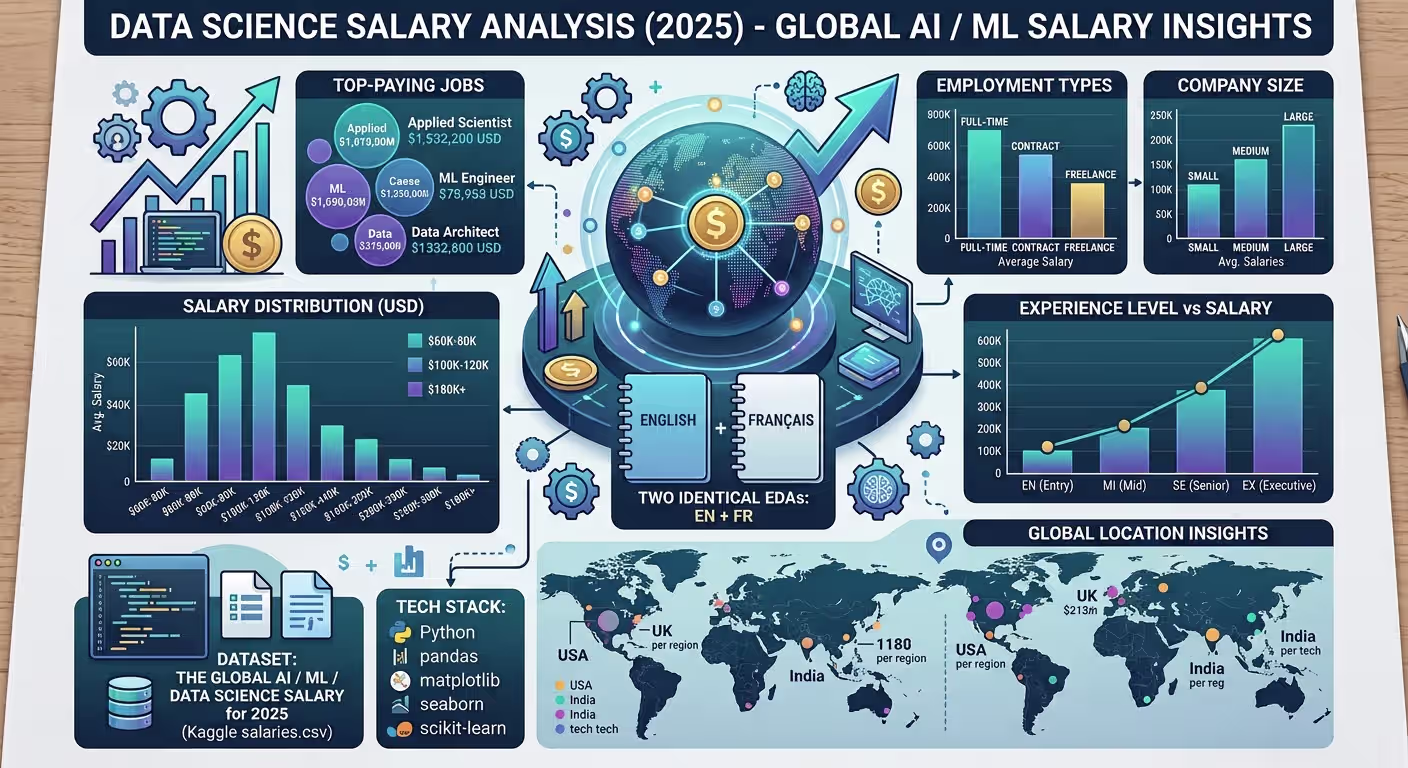 Data Science Salary Analysis 2025: Python EDA Guide