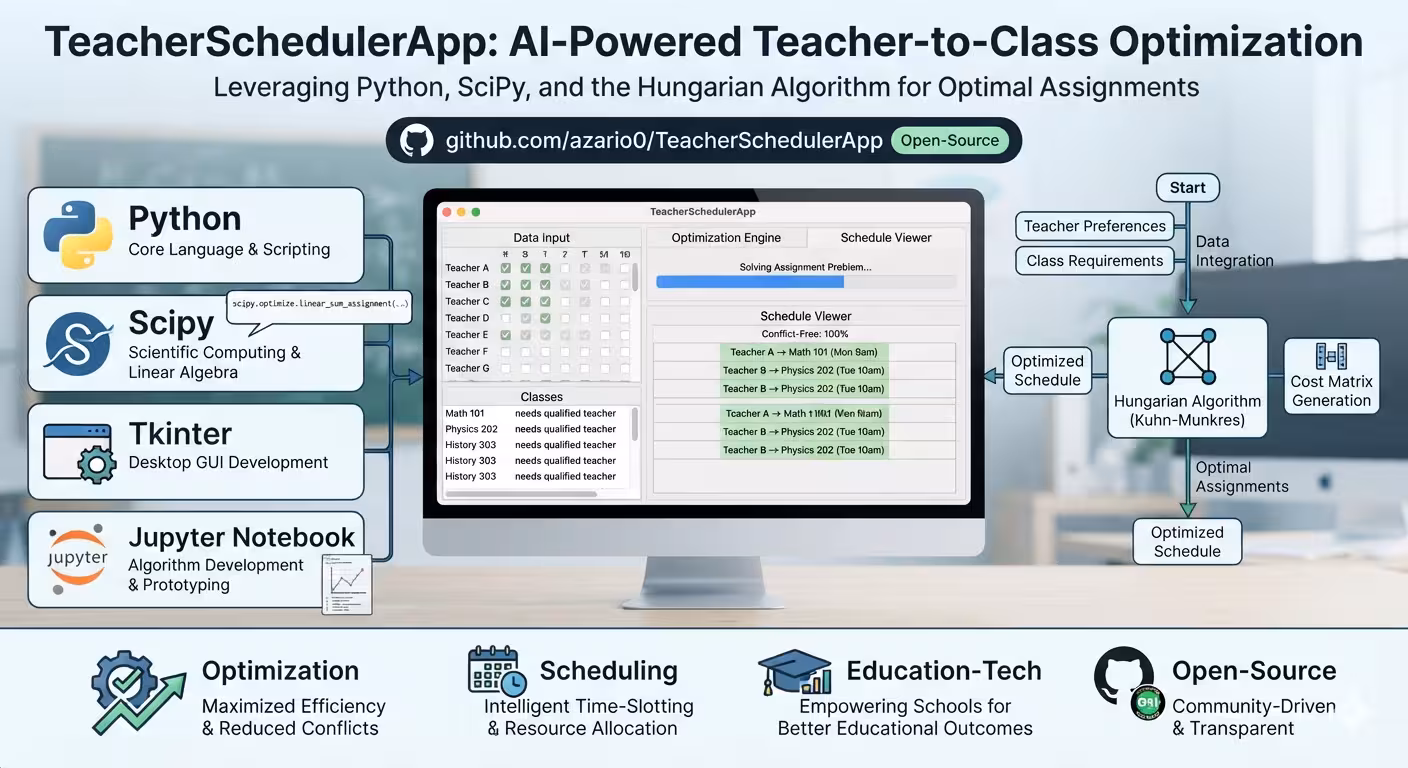 Optimizing Teacher Schedules with Python and the Hungarian Algorithm