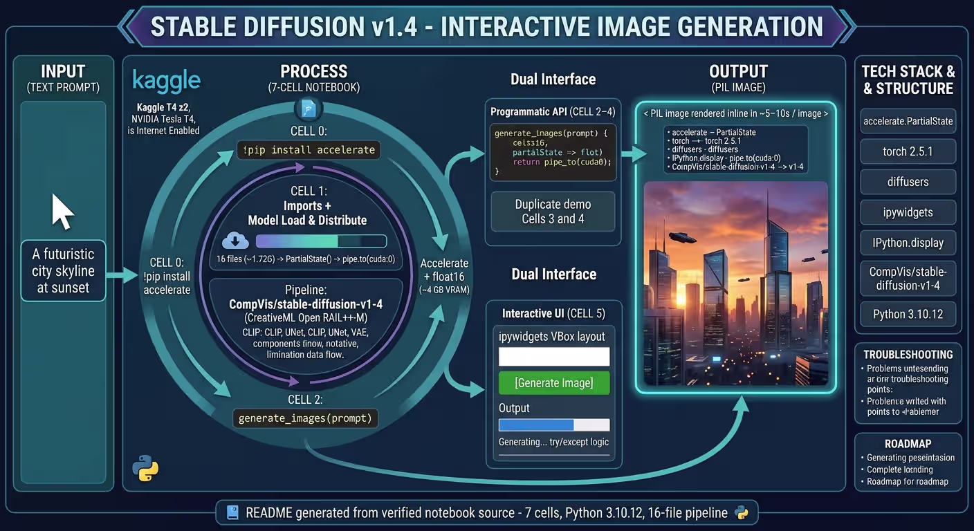 Stable Diffusion v1.4: Diffusers & Accelerate Guide